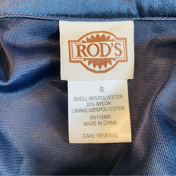 VINTAGE RODS METALLIC BLUE BEDAZZLED SHINY HORSE SHOW PERFORMANCE WESTERN TOP - Picture 10 of 16